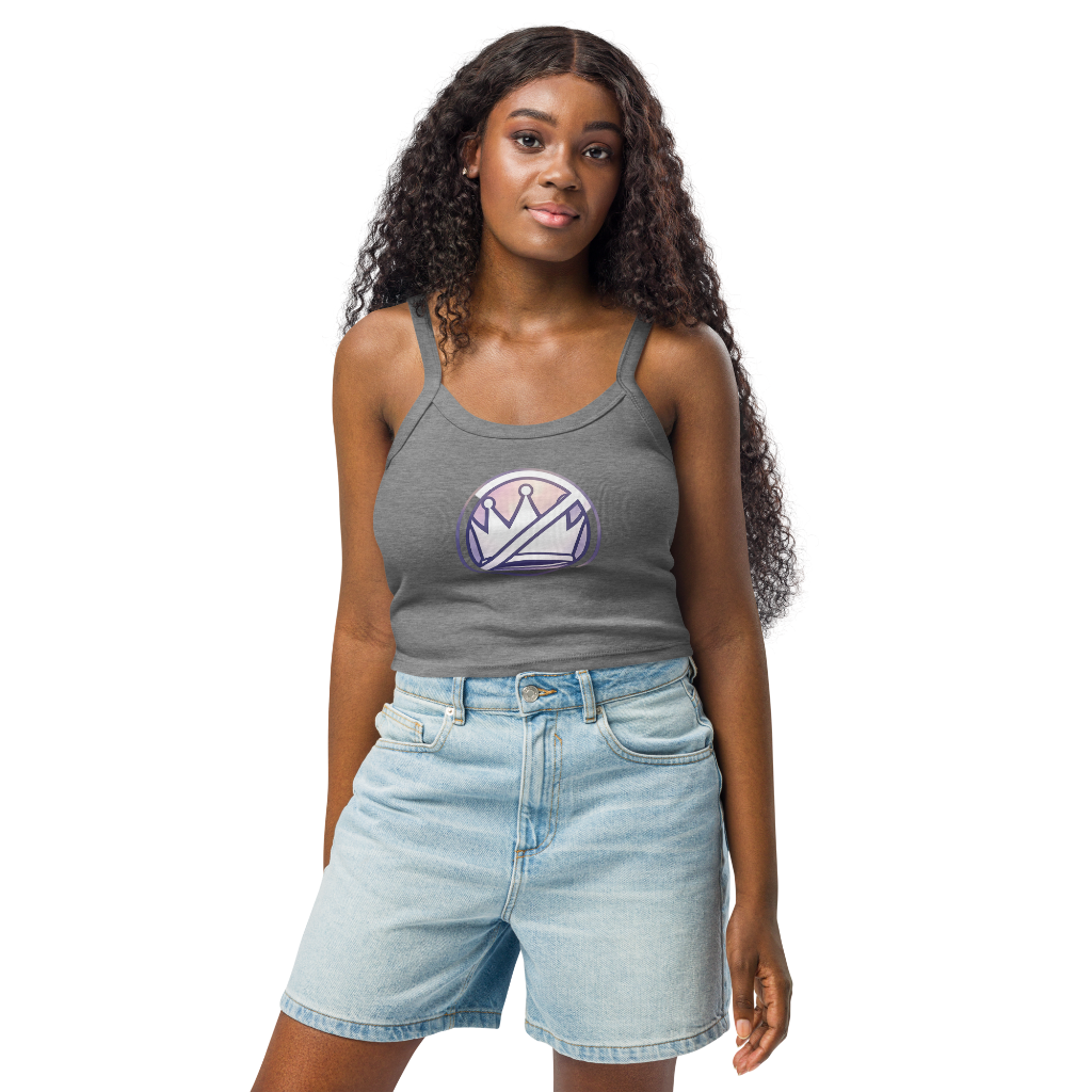 No Kings round logo-Women’s micro-rib tank top