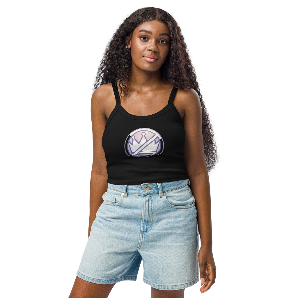 No Kings round logo-Women’s micro-rib tank top front