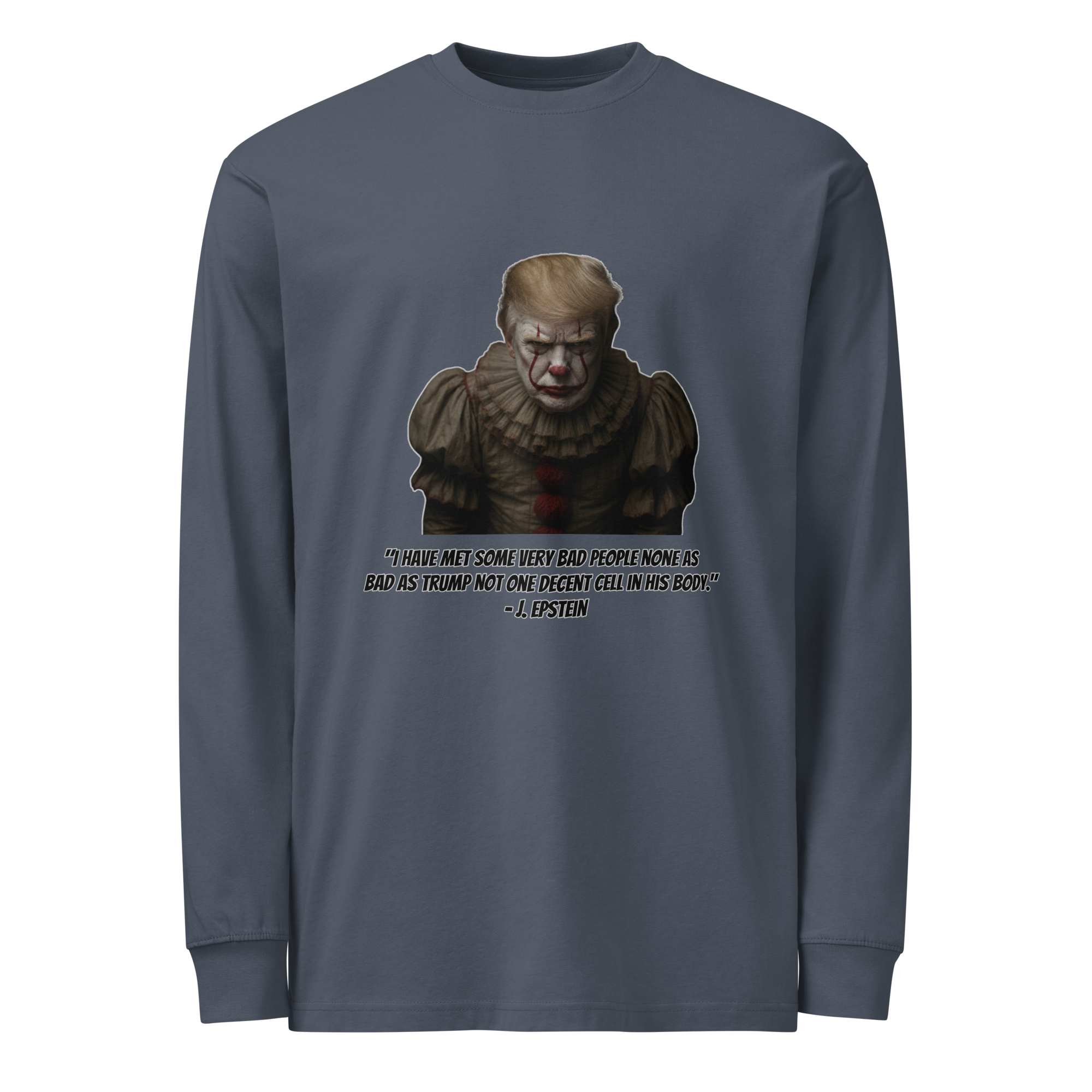 Long sleeve tee, harbor blue