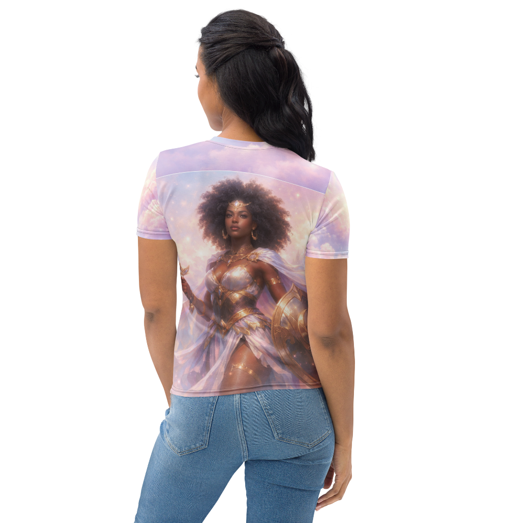 Goddess warrior 1-Women's T-shirt back