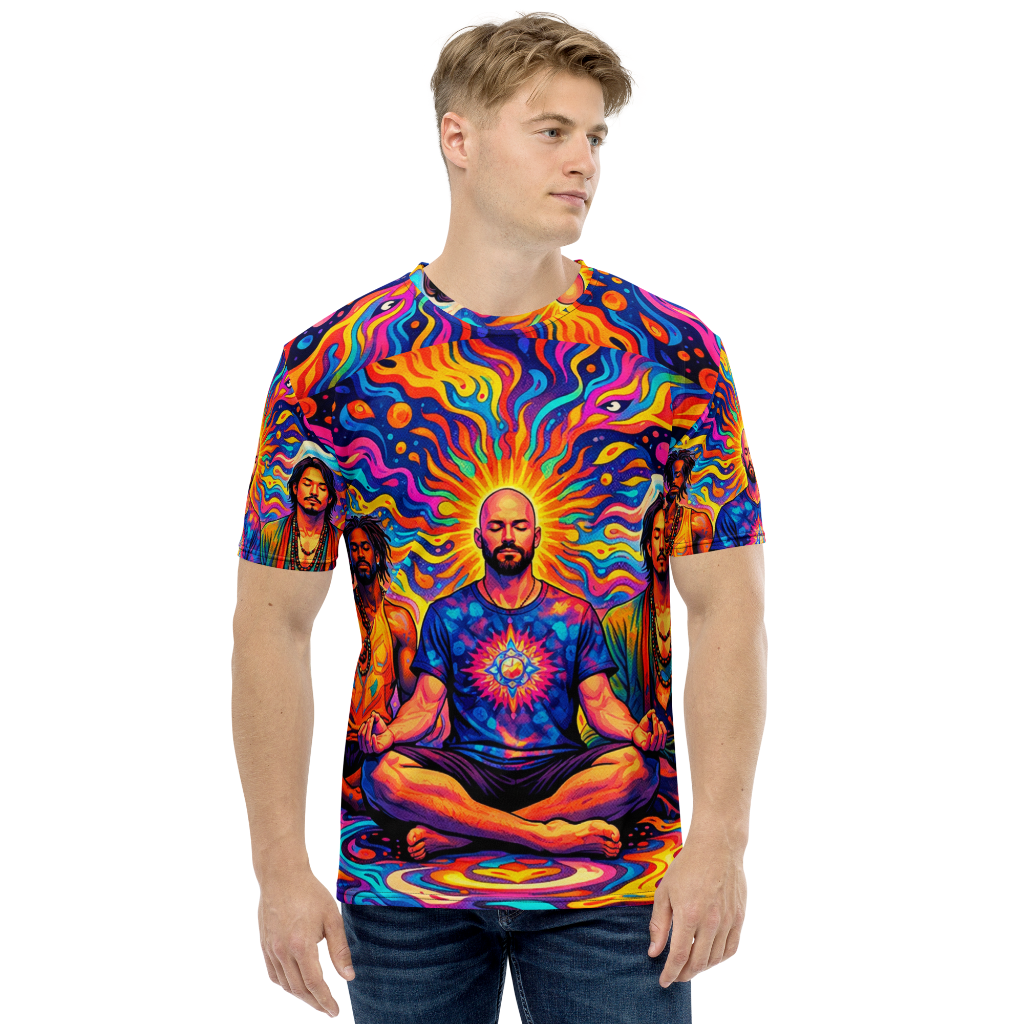 Psychedelic yoga-Men's t-shirt