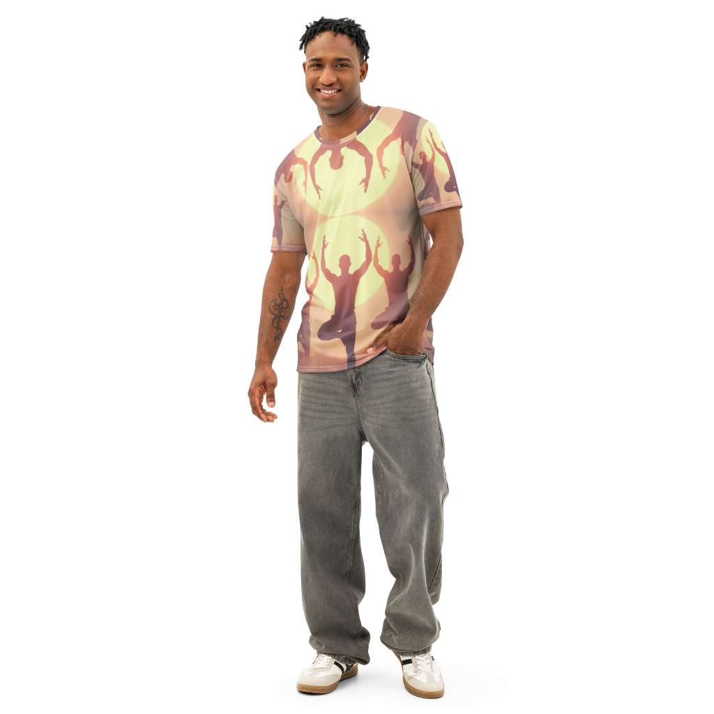 Sun Salutation-Men’s cotton crew neck t-shirt