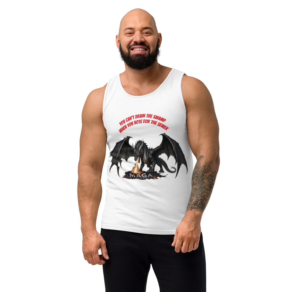 Black dragon-Unisex garment-dyed tank top