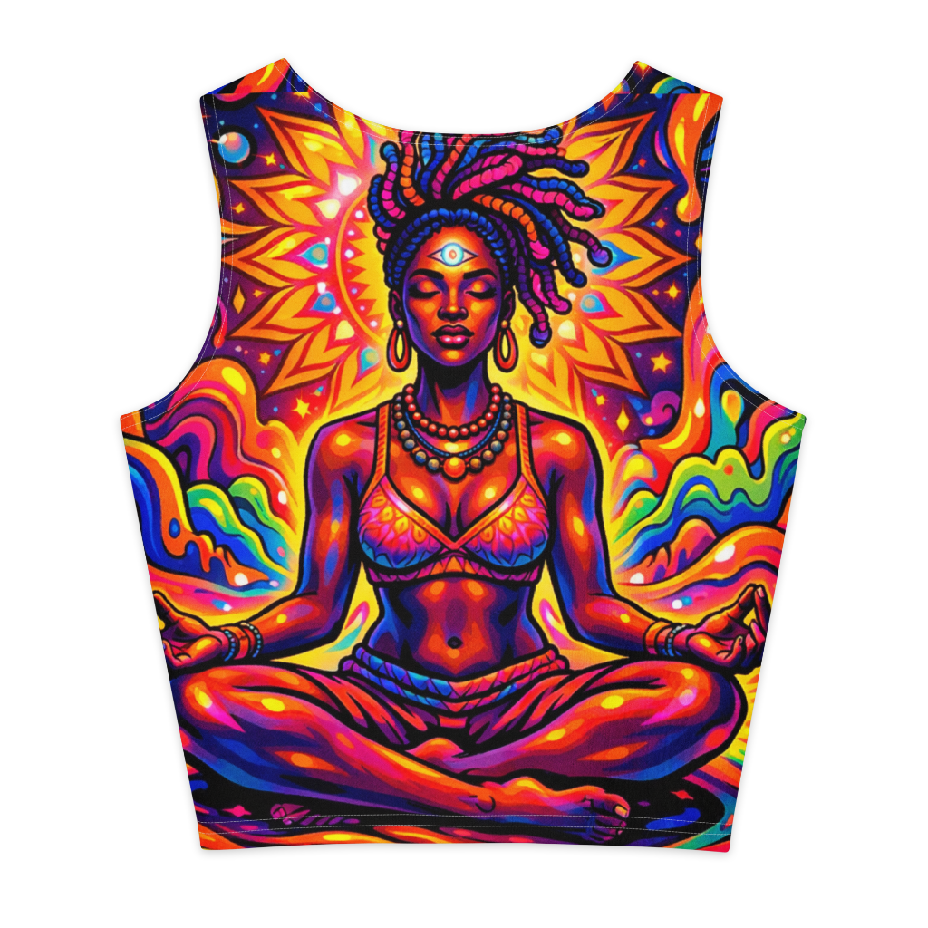 Mediation energizing-Cotton crop top back