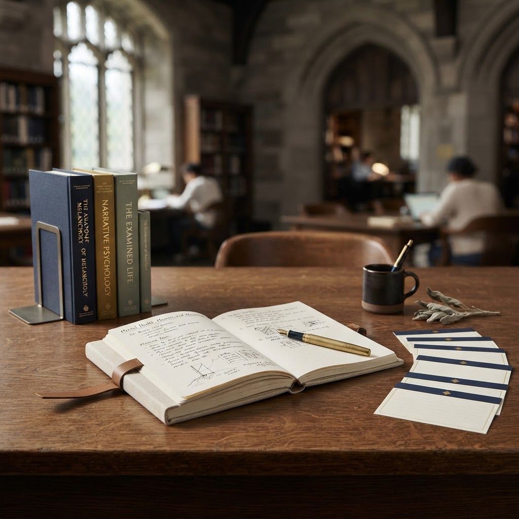 Academic books and structured seminar materials for reflective study