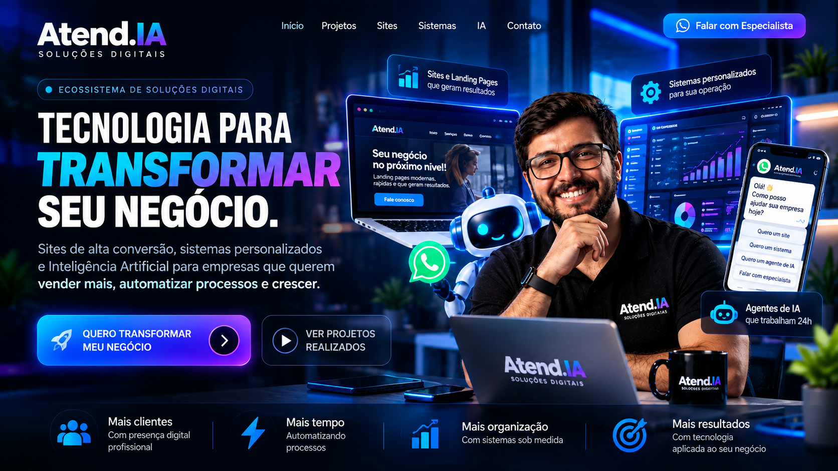 ATEND.IA — soluções inteligentes para empresas