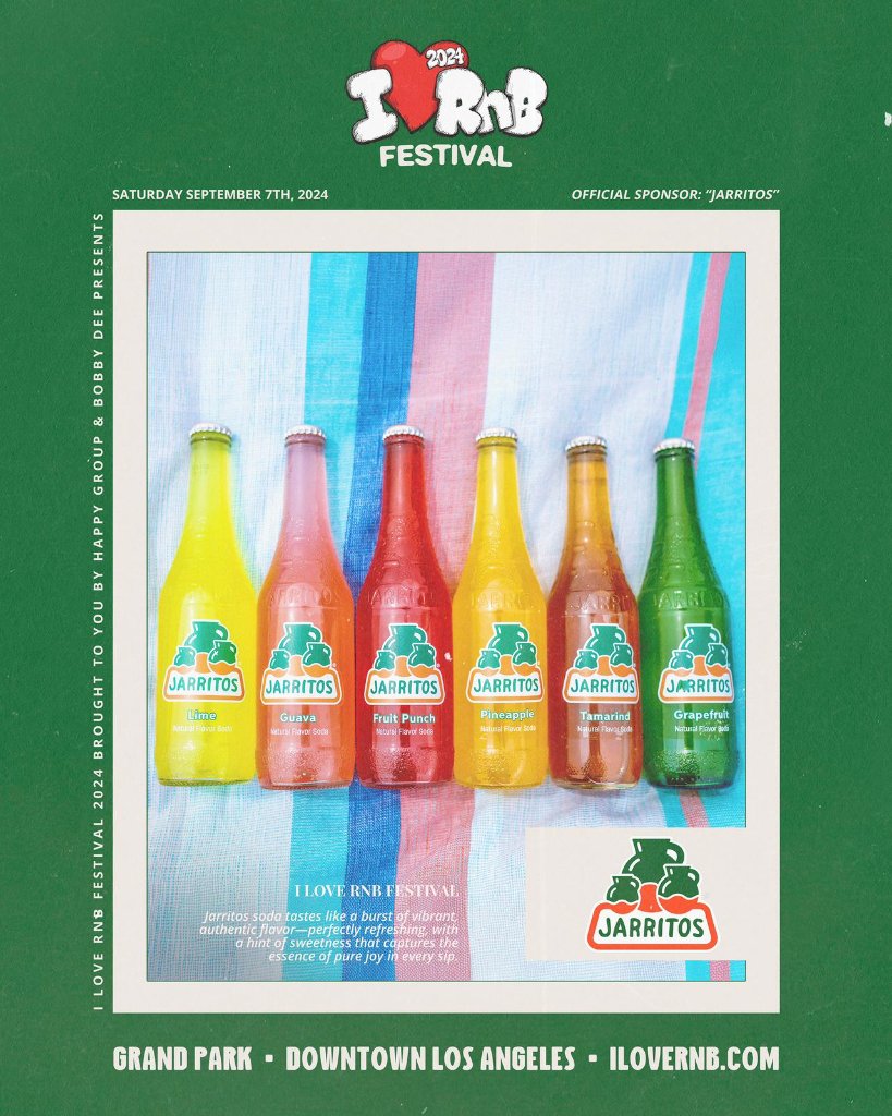 I Love R&B Festival Jarritos sponsor