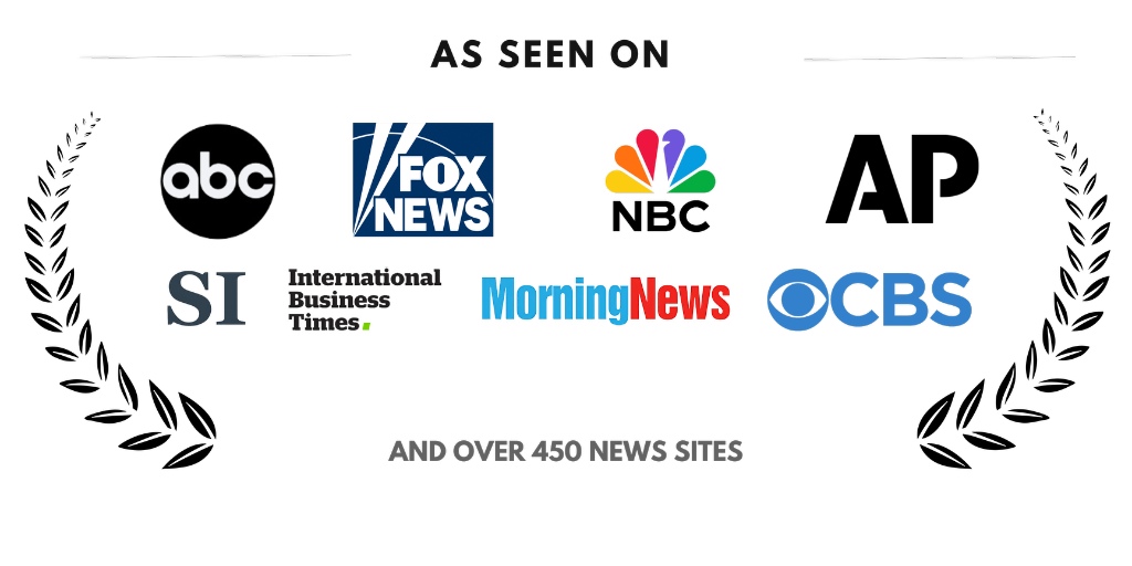 As Seen On — AP News, ABC, Fox News, NBC, CBS, Bloomberg and 450+ more publications