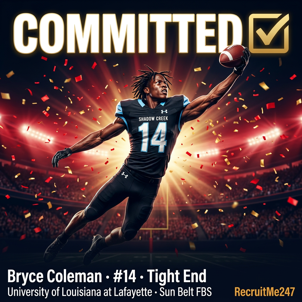 Bryce Coleman Commitment Graphic