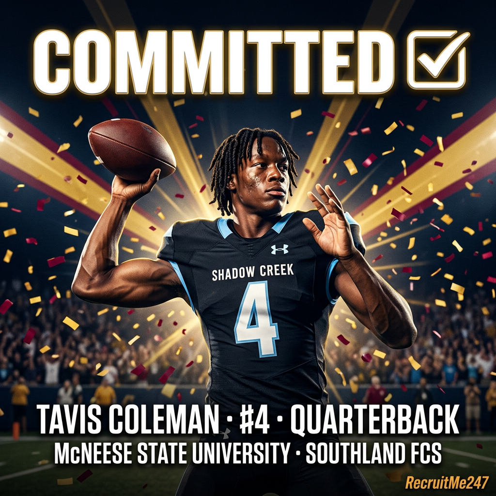 Tavis Coleman Commitment Graphic