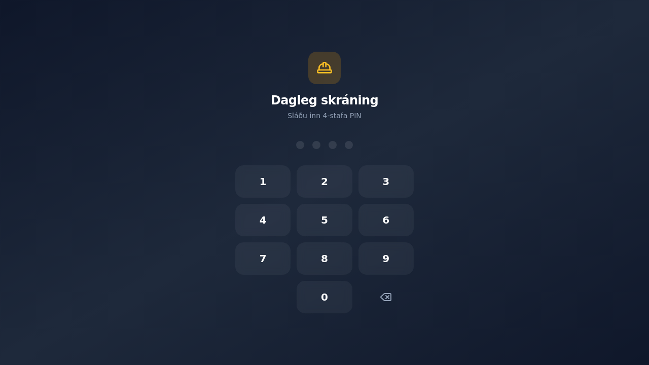 Verkskráning template preview