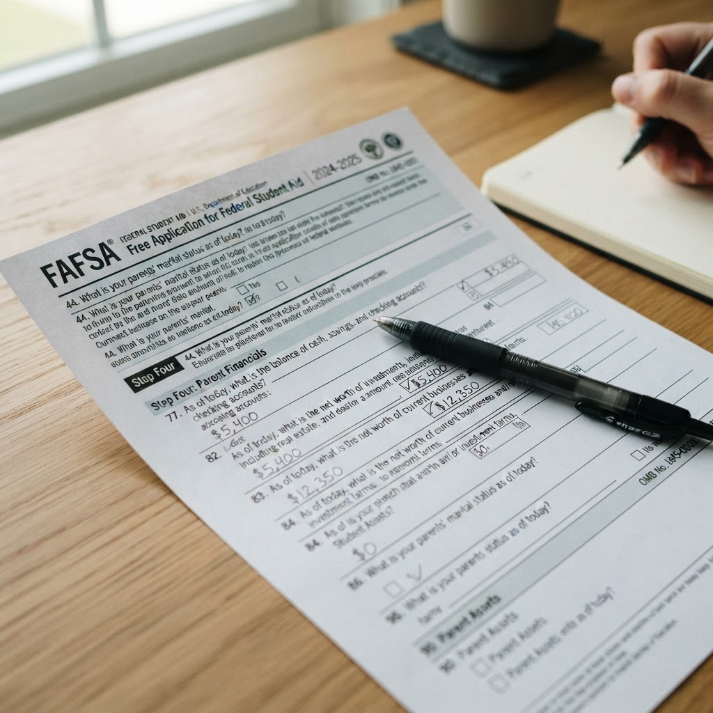 FAFSA application form