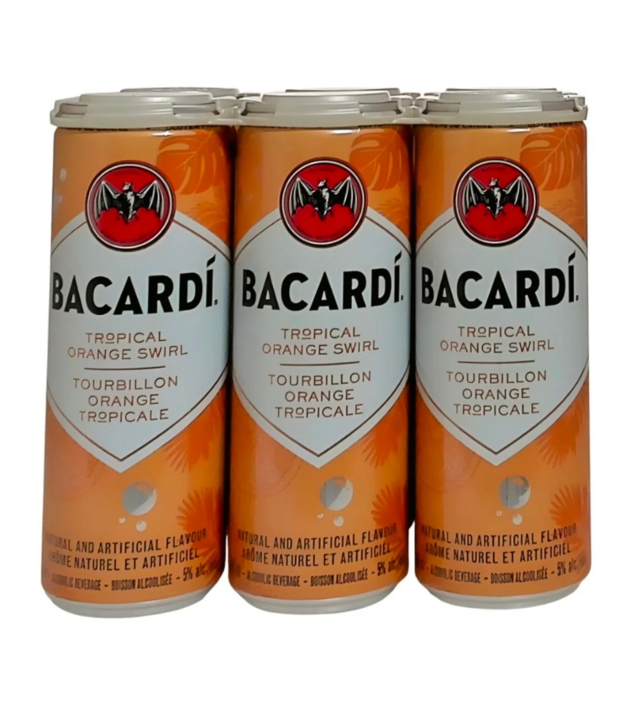 Bacardi Tropical Orange Swirl 6 Cans