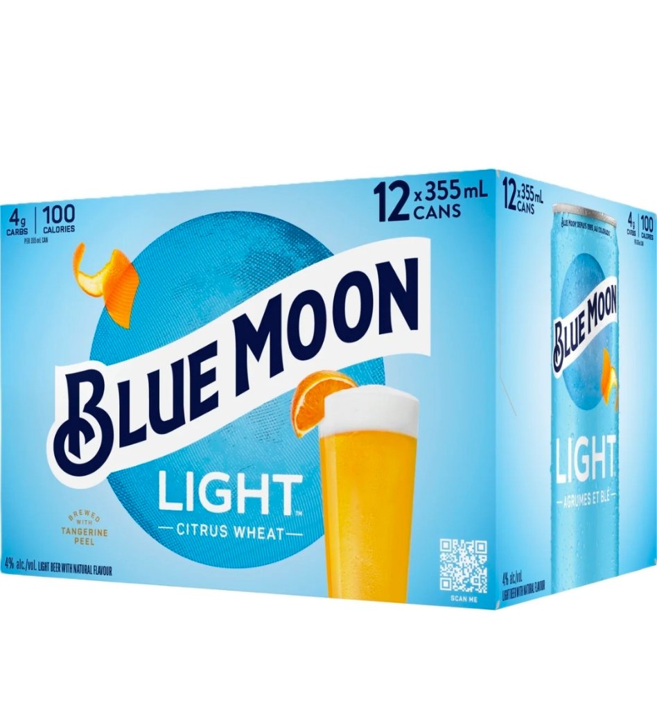 Blue Moon Light 12 Cans
