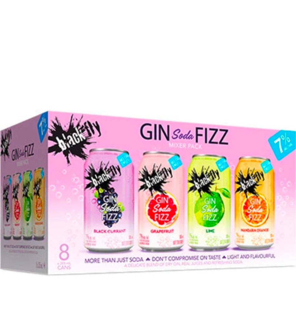 Black Fly Gin Soda Fizz Mixer Pack