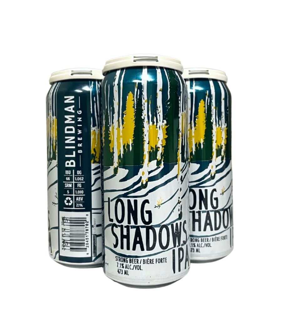 Blindman Longshadows IPA 4 Tall Cans
