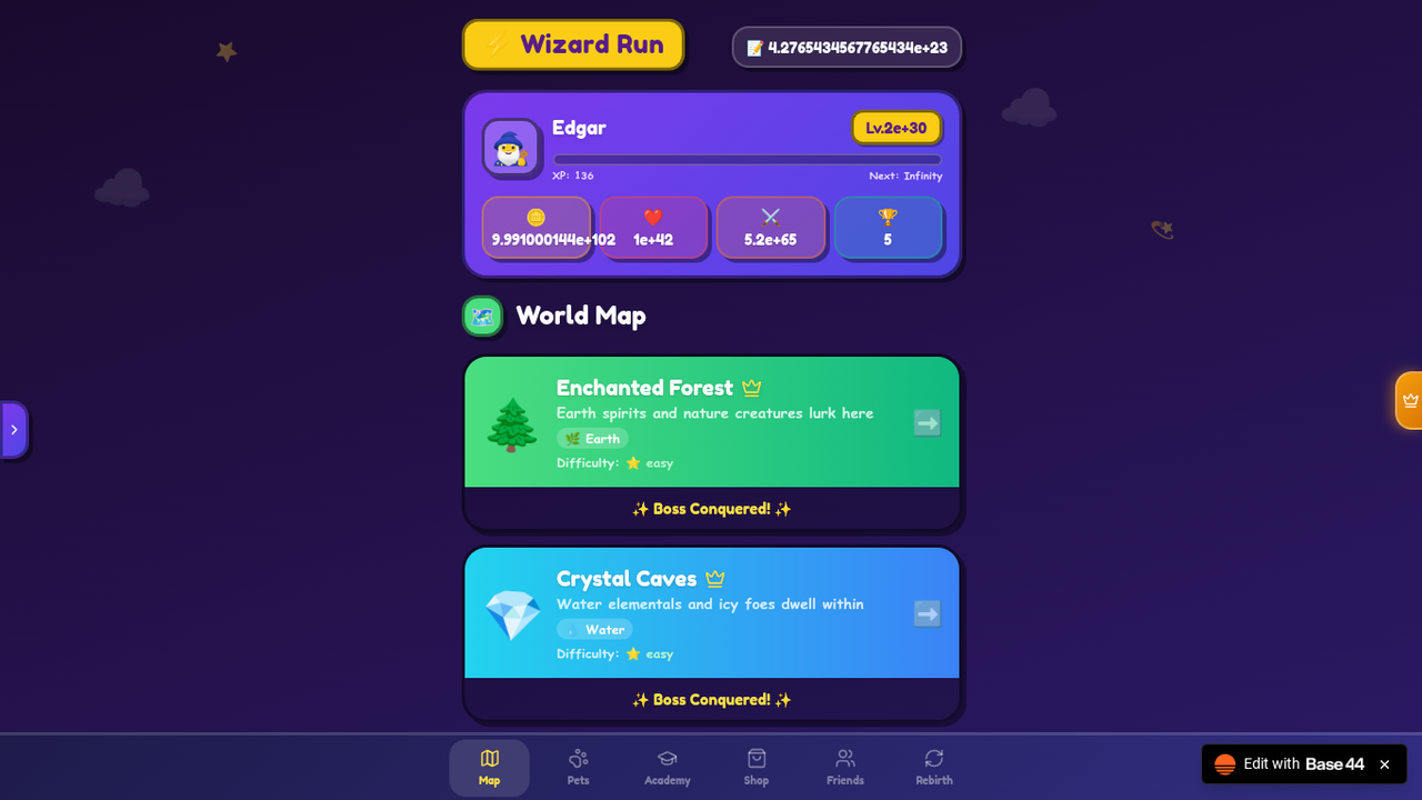 Math Quest template preview
