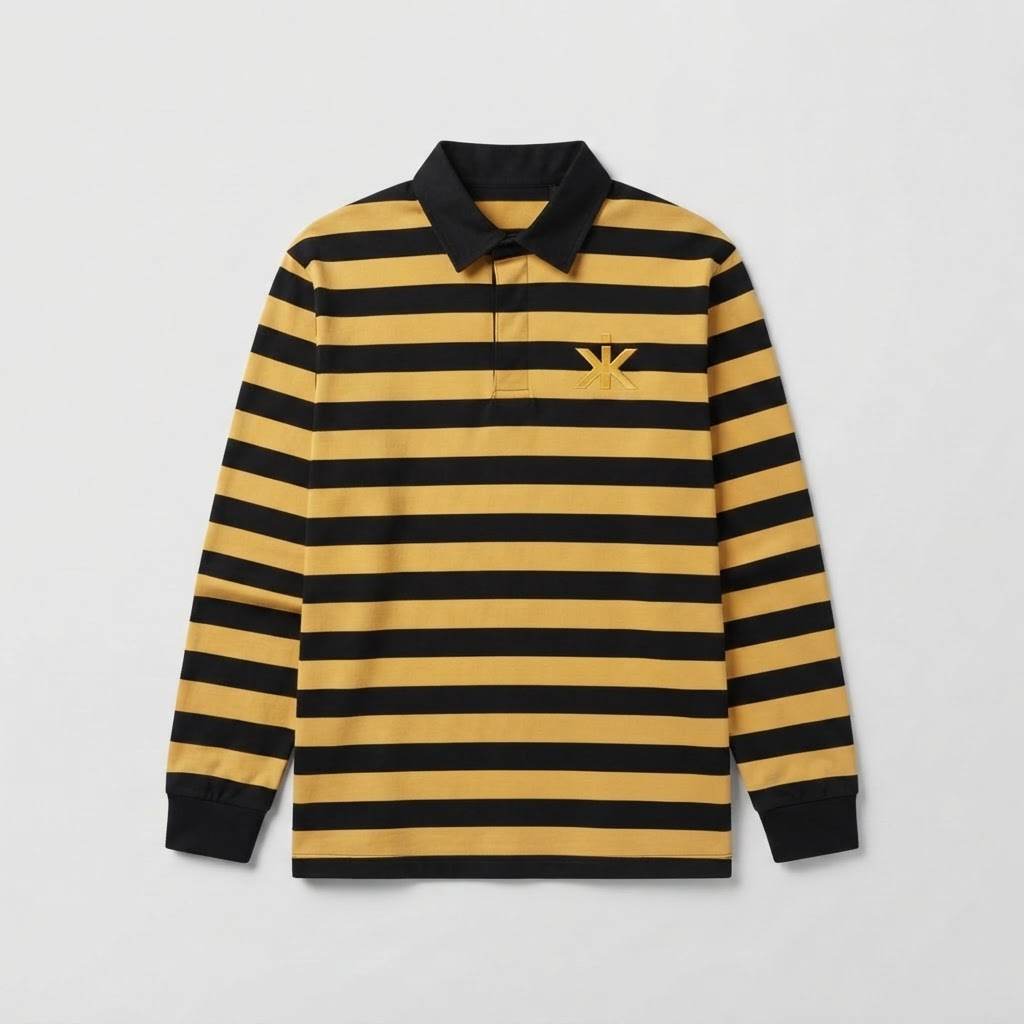 Khari Rugby Long Sleeve — Black / Yellow