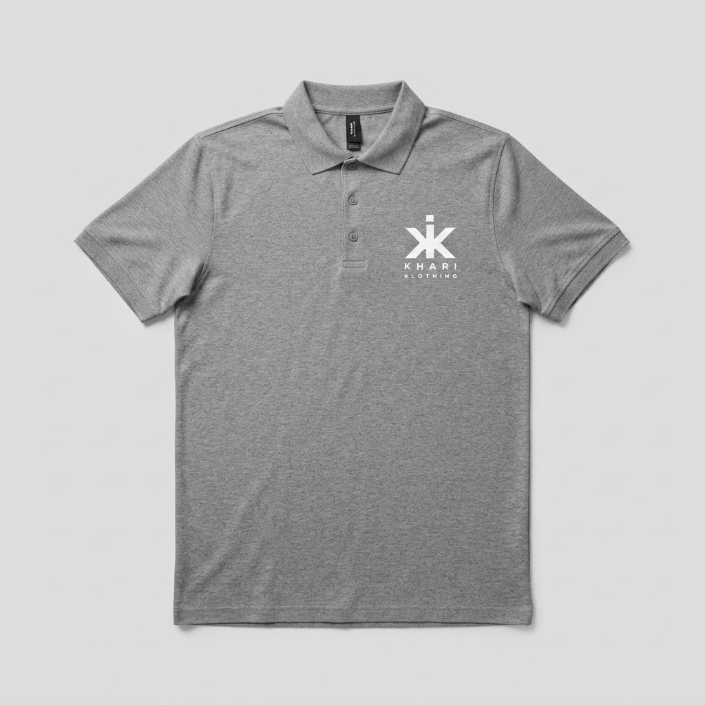 Khari Polo — Grey / White Logo