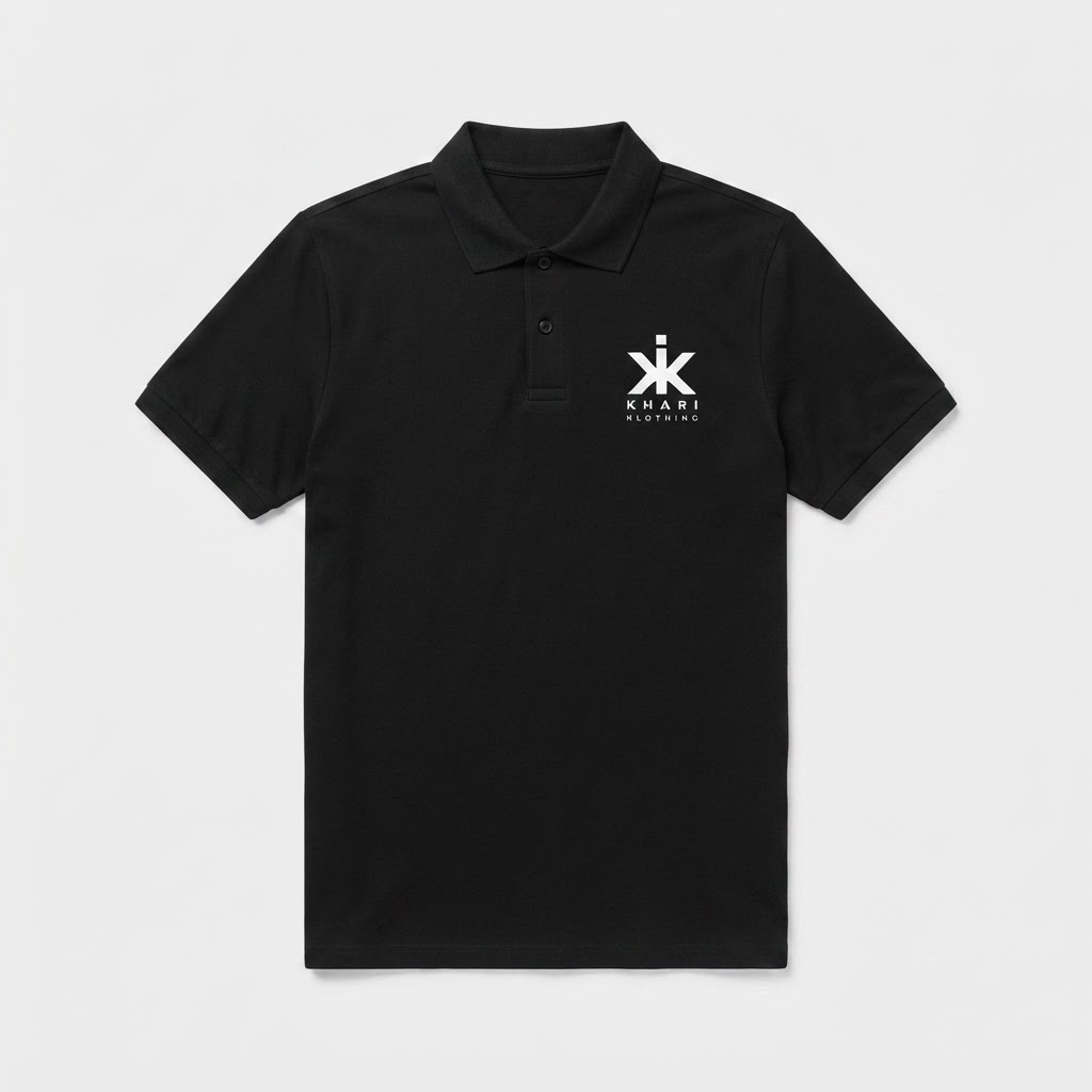 Khari Polo — Black / White Logo