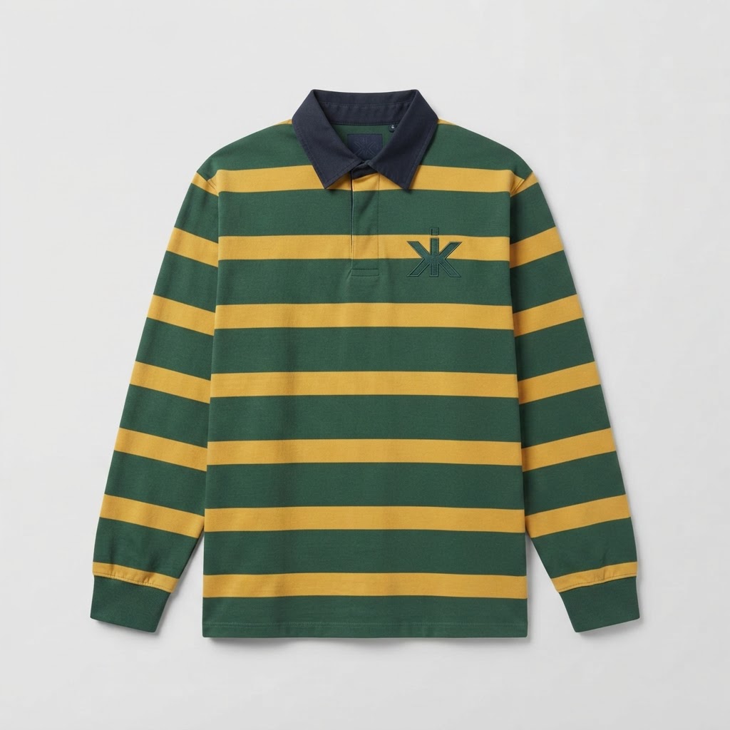 Khari Rugby Long Sleeve — Green / Yellow