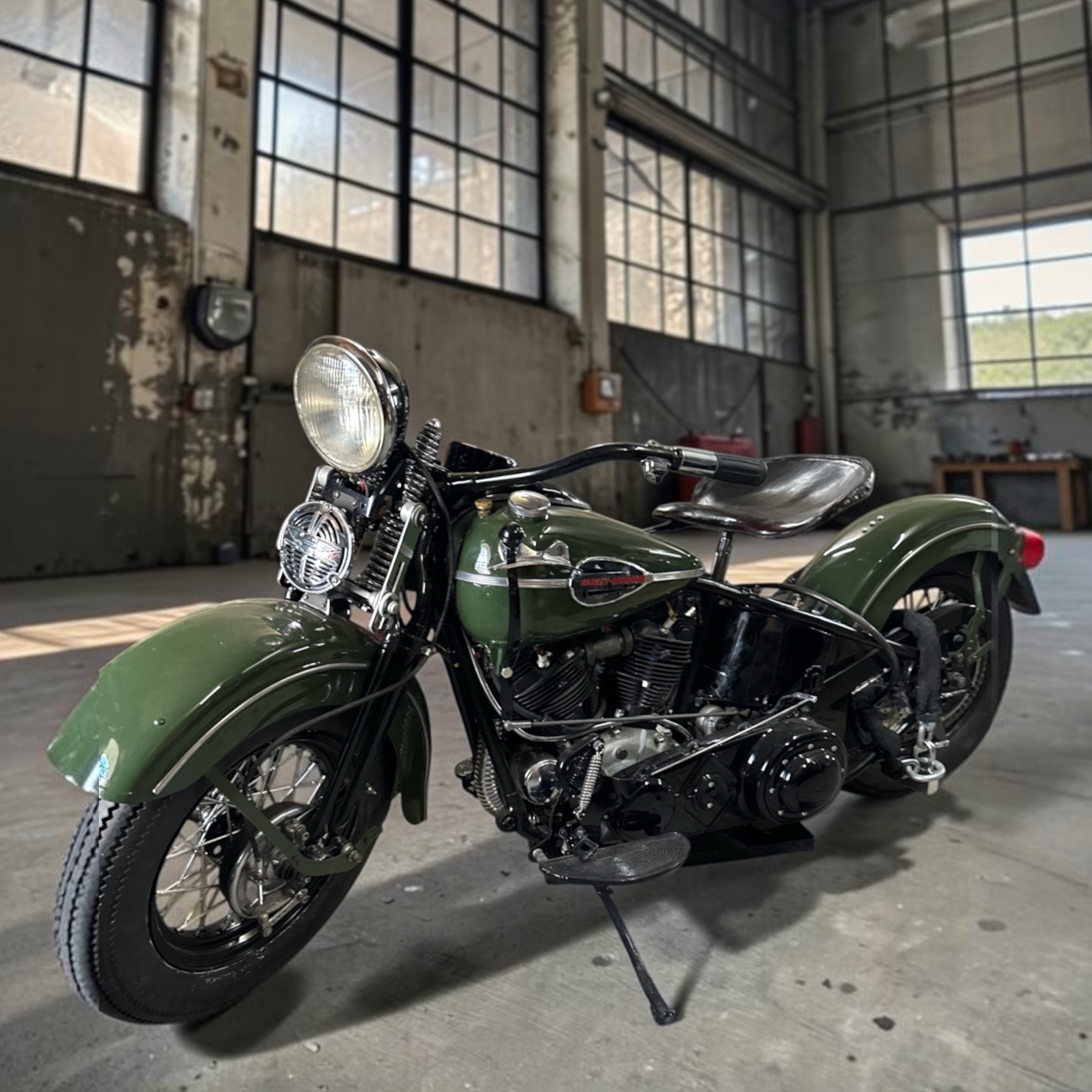 Motorcykel HD Panhead 1954