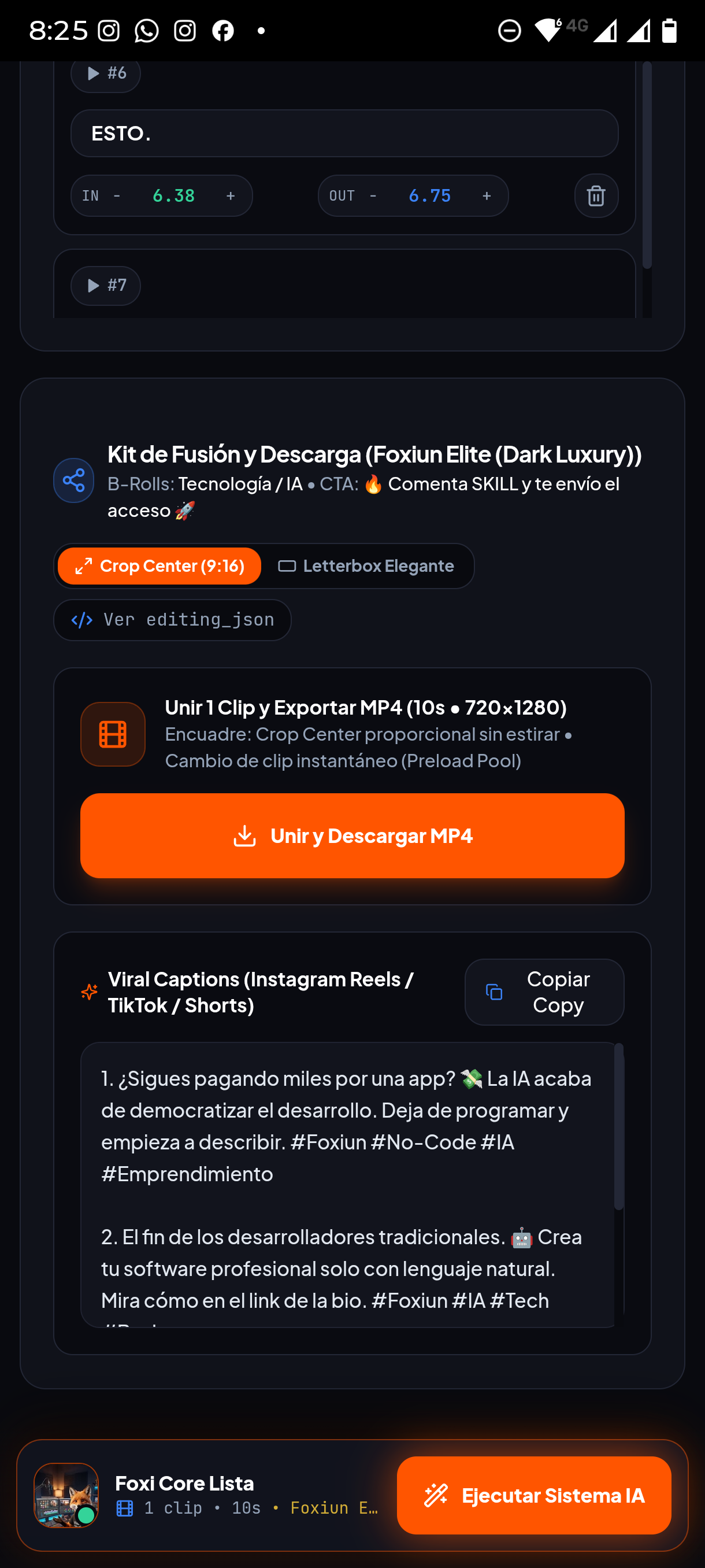 Kit de Fusión MP4 & Viral Captions