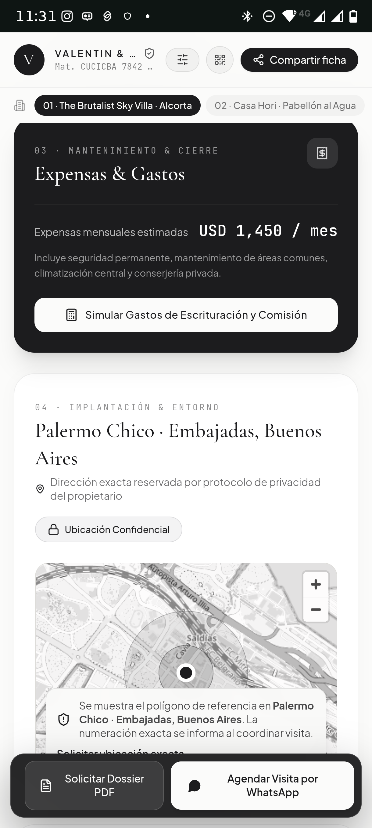 Expensas & Simulador de Escrituración