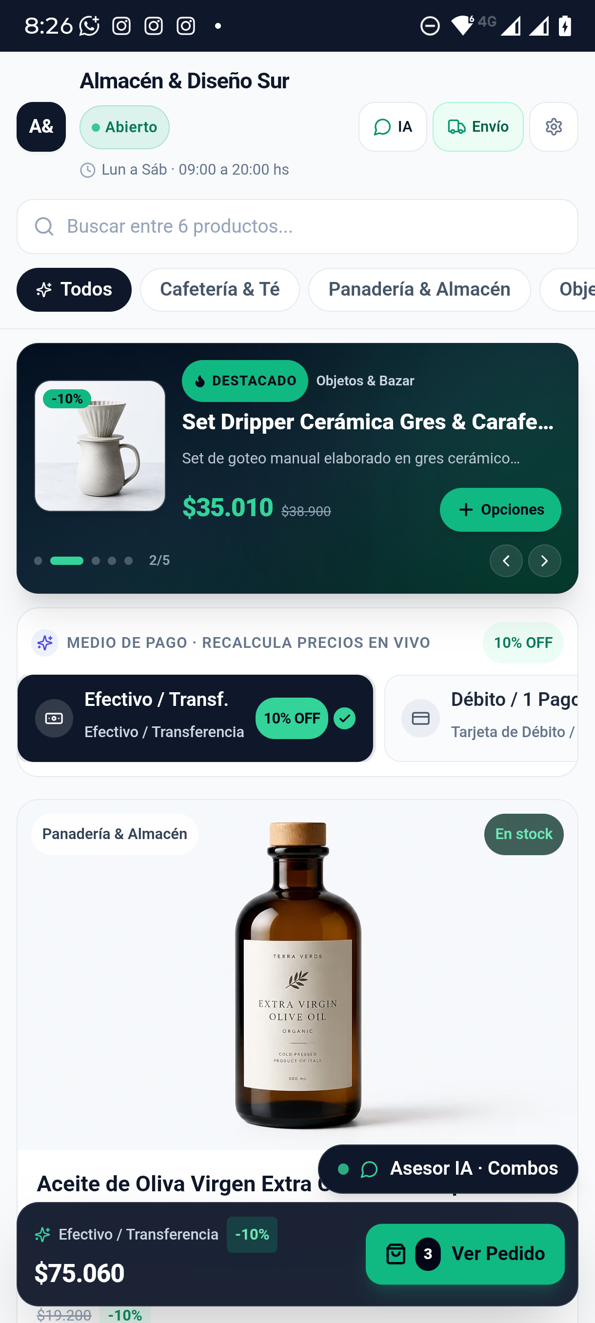 Catálogo Express - Vitrina & Precios en Vivo