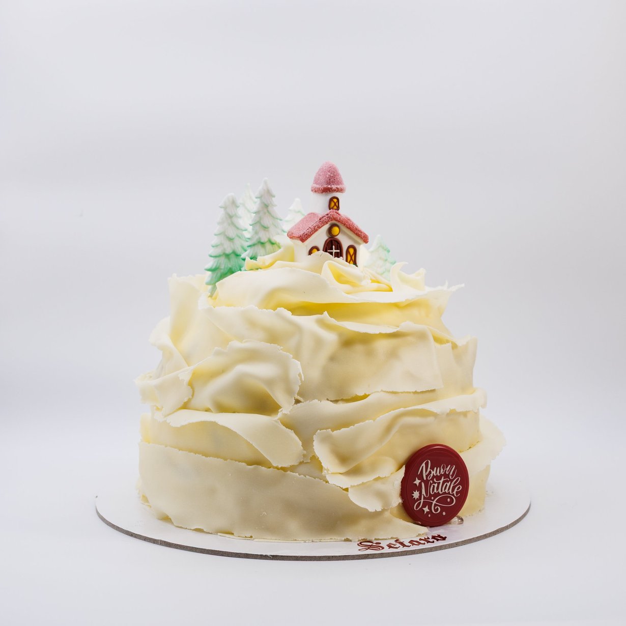 Panettone paesaggio di Natale