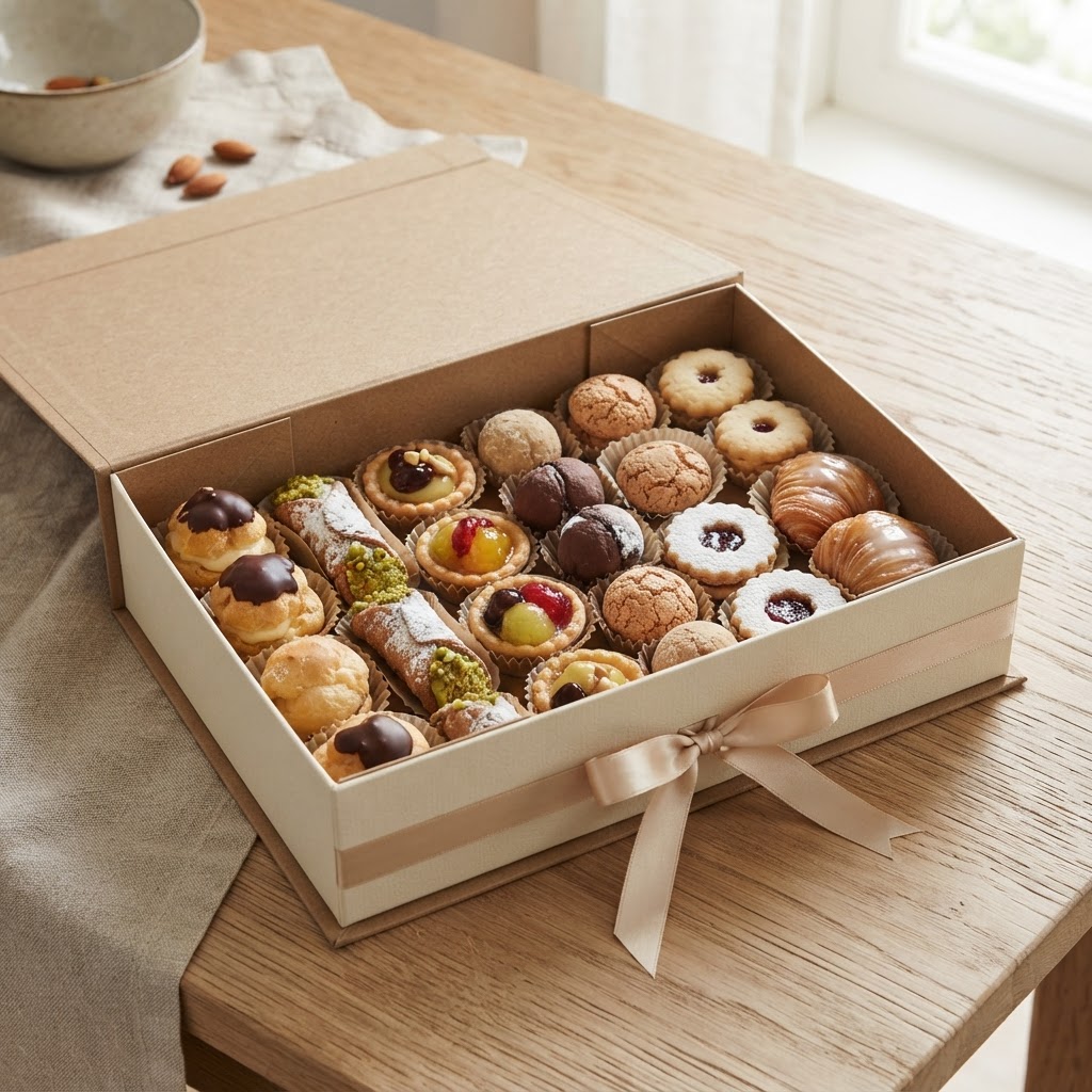 Confezione regalo di dolci artigianali di Pasticceria Setaro