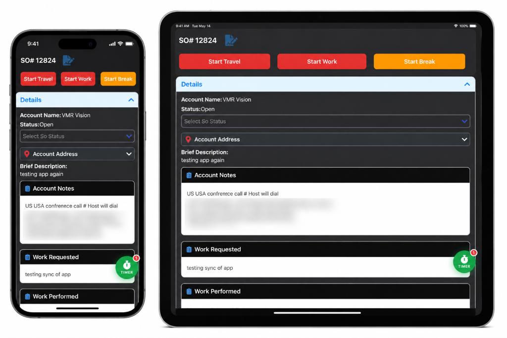 DinoMyte Mobile Technician App on iPhone and iPad