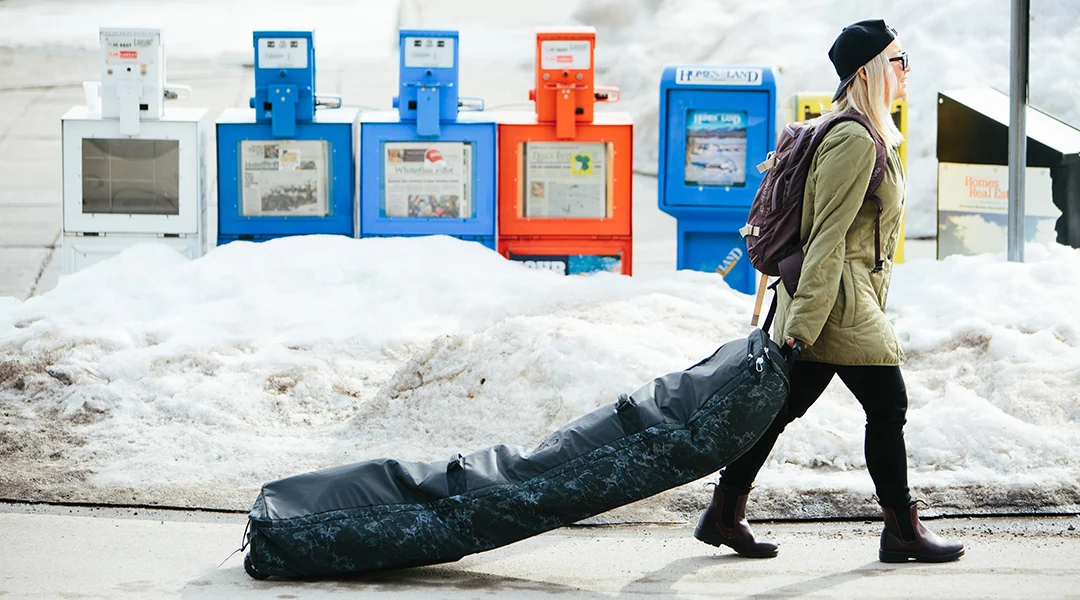 Dragging gear across snow, ice & sidewalks