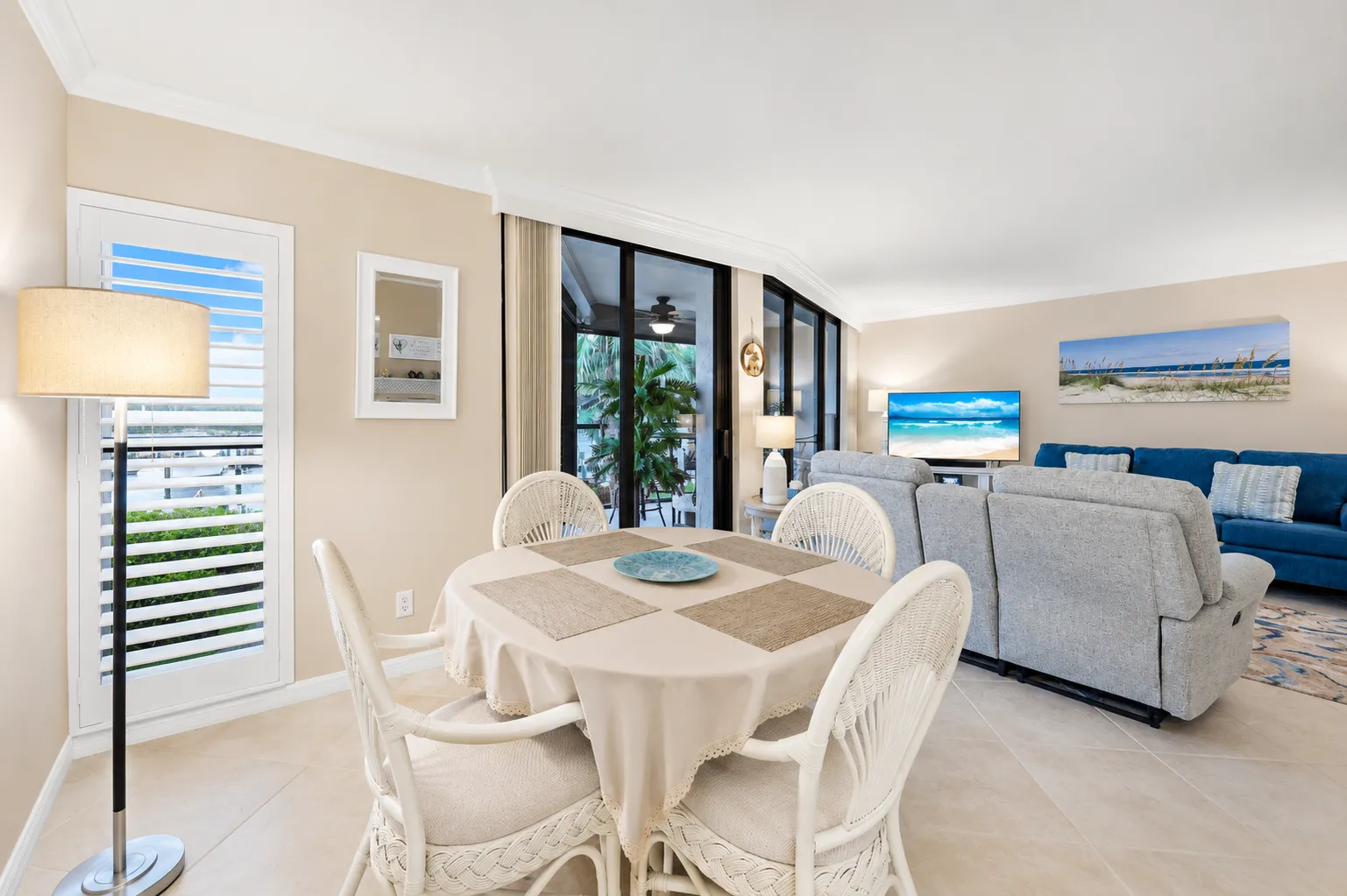 Dining area with views