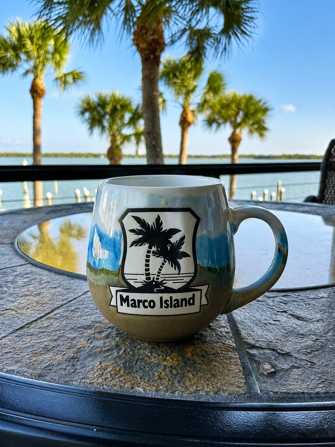 Morning coffee on the lanai