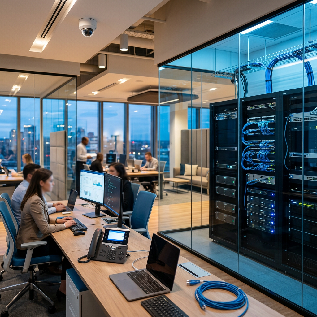 Technology solutions for networking, VoIP, and security