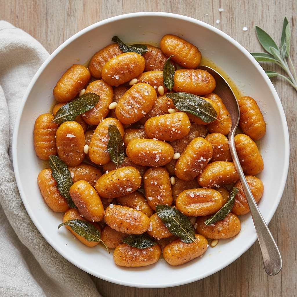Sweet Potato Gnocchi with Sage