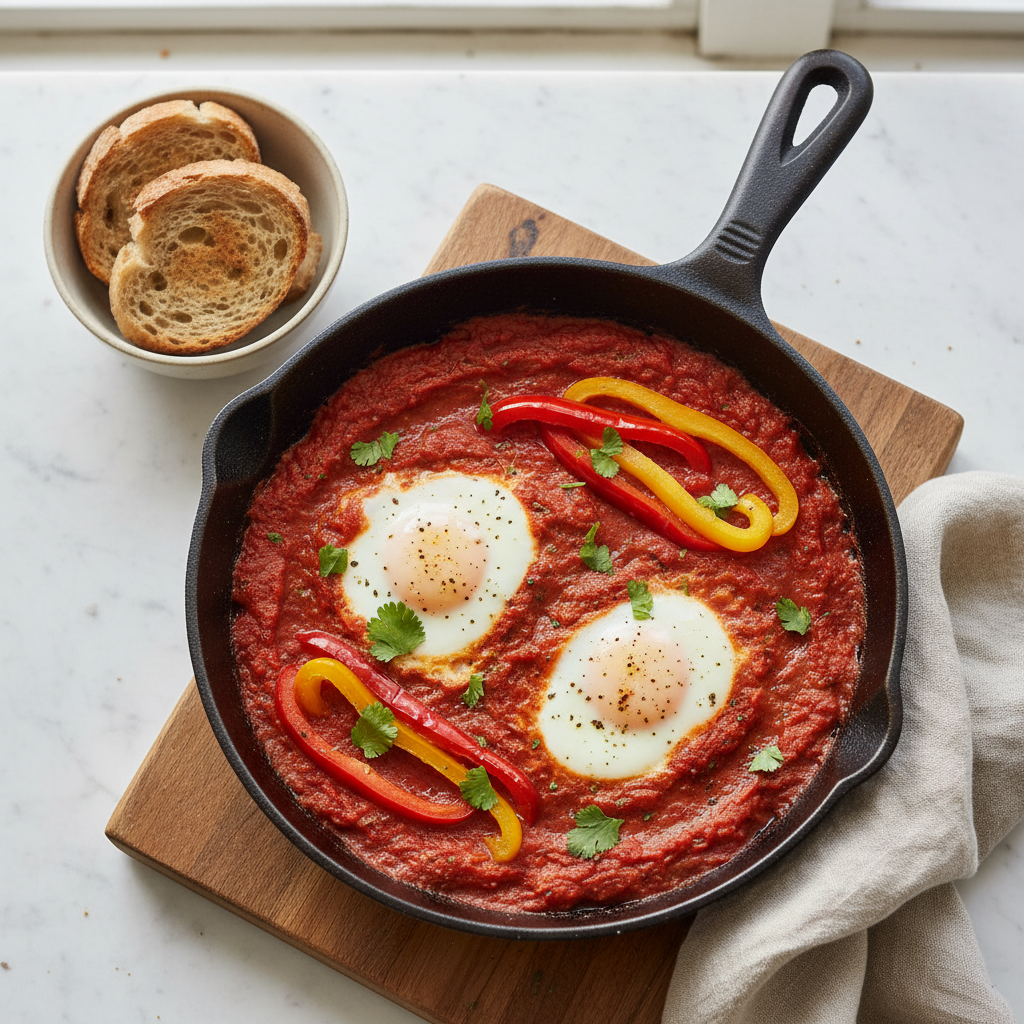 Shakshuka with Roasted Peppers