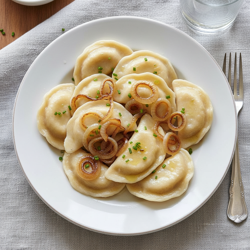 Pierogi with Butter and Onion