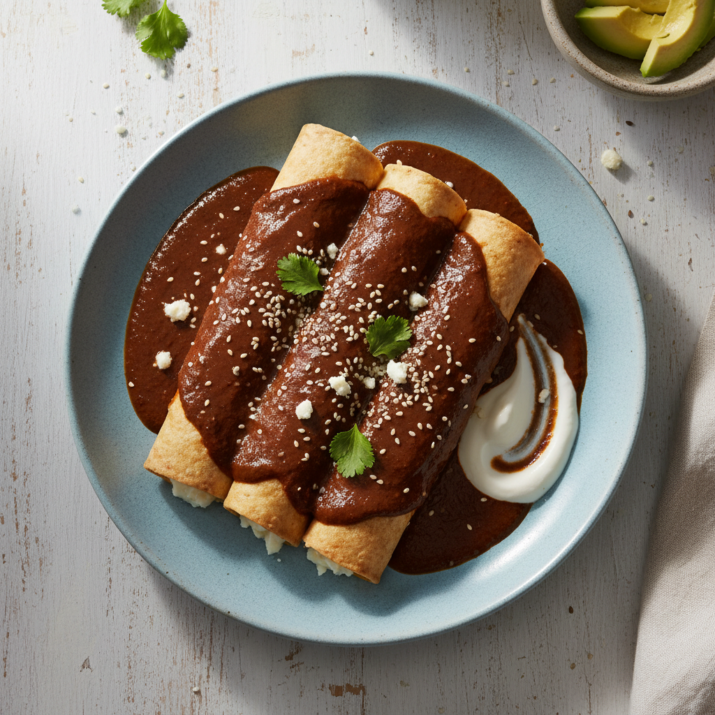 Mole Enchiladas