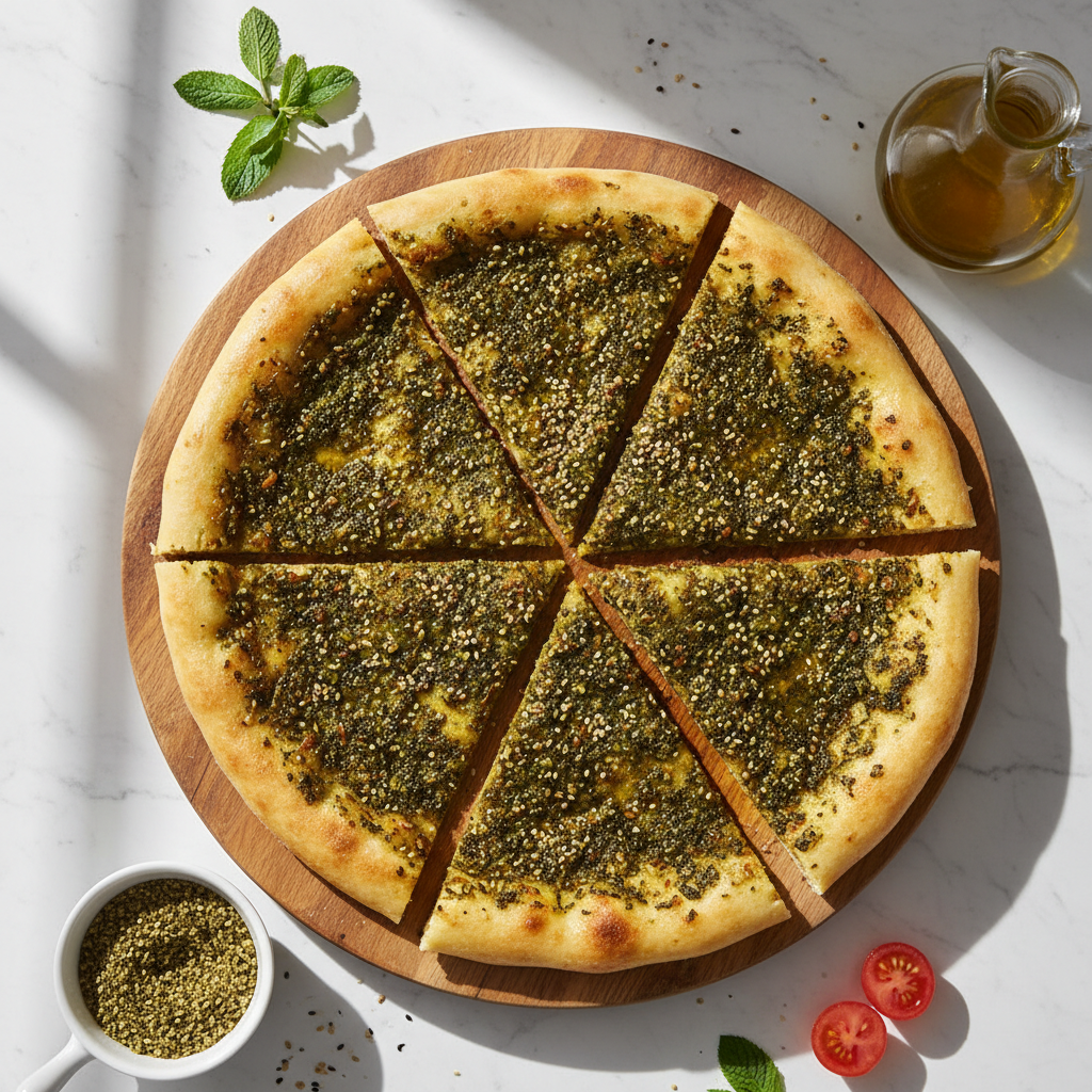 Manakish with Za'atar