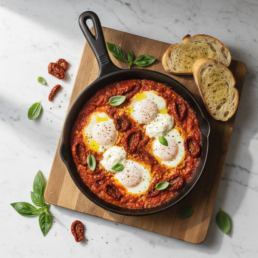 Shakshuka with Sun-dried Tomatoes