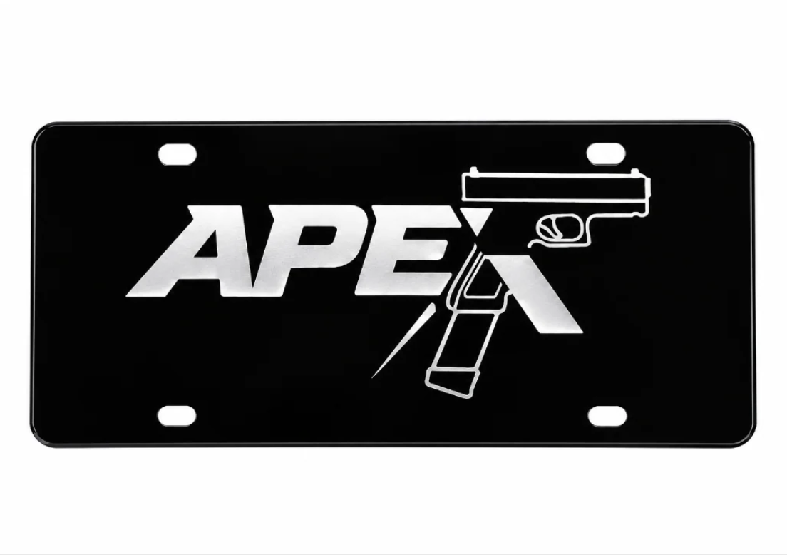 APEX License Plate Cover