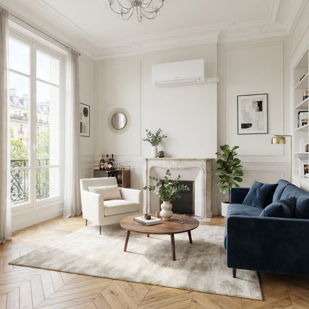 Salon – Mono Split Daikin - Paris 11e - ELECYOUNA TCE