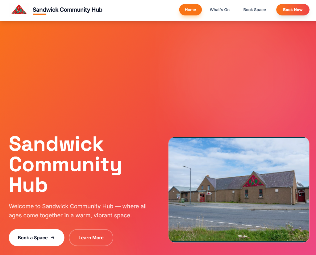 Sandwick Community Hub preview