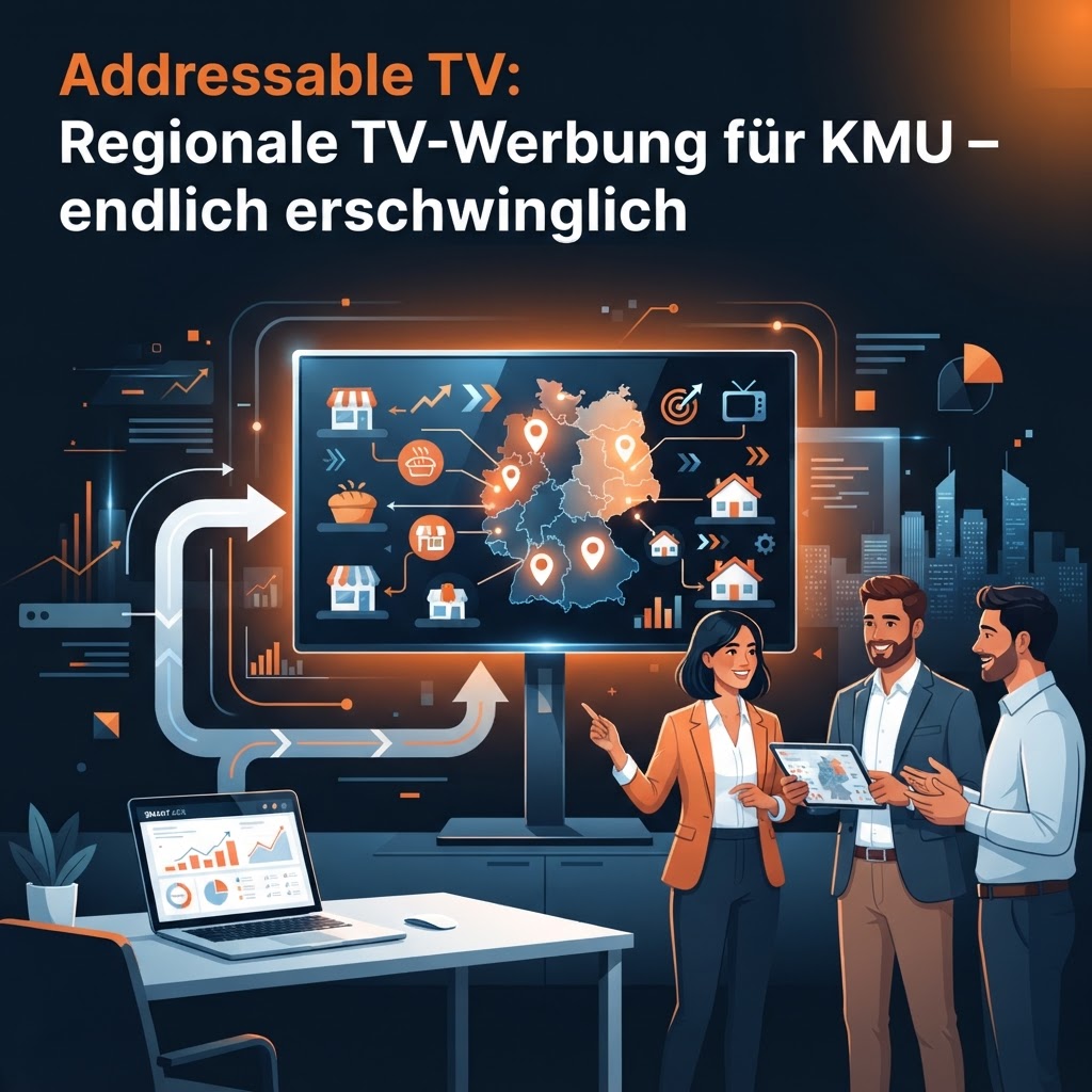 Addressable TV: Regionale TV-Werbung für KMU – endlich erschwinglich
