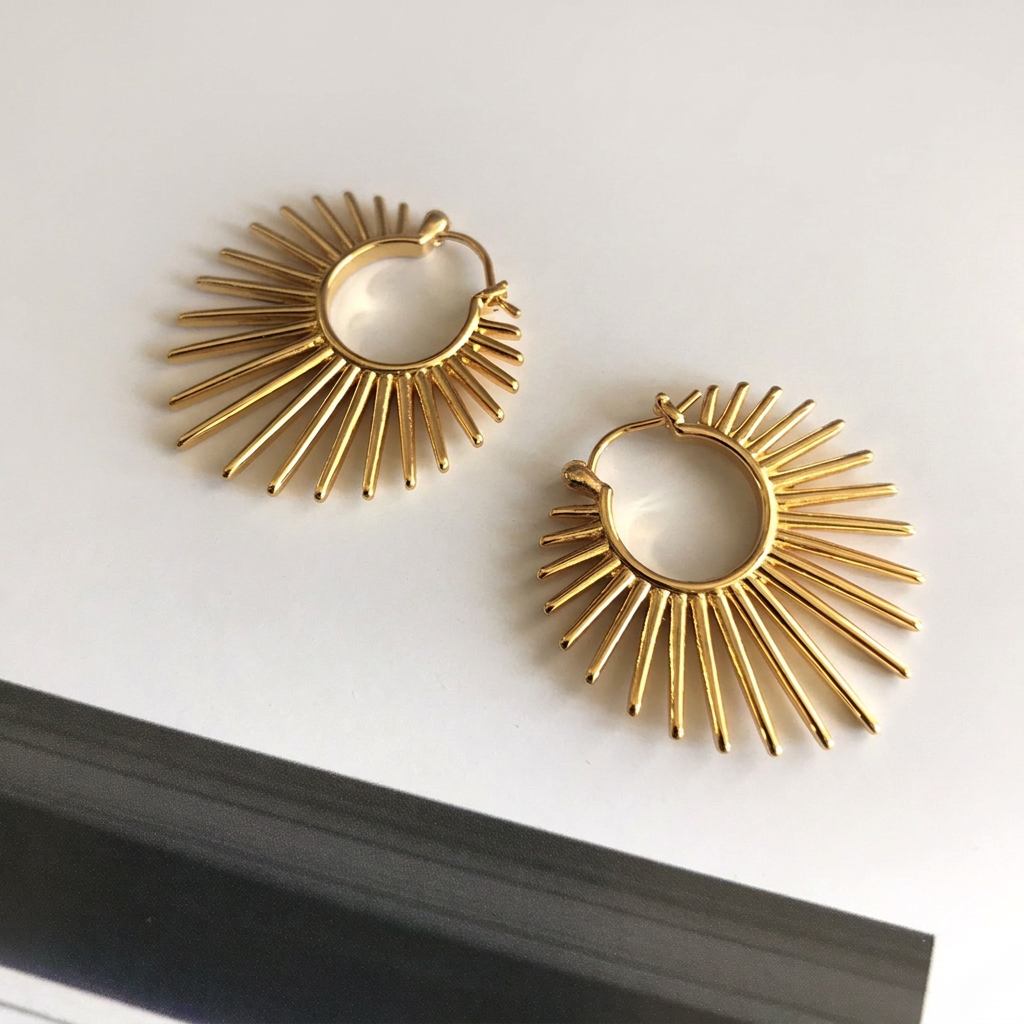 Goddess in Gold Earrings