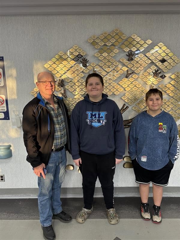 Paul Inwood with grandsons at Tree of Life