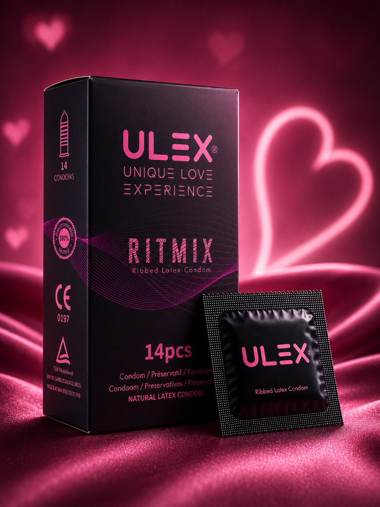 ULEX Ritmix Ribbed — préservatif Ribbed ULEX® 14 pièces