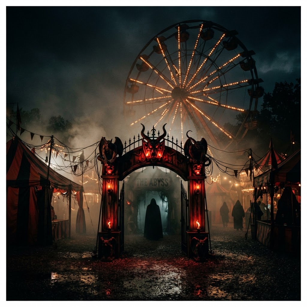 Infernal Carnival of Nightmares scare zone at Halloween Horror Nights 35